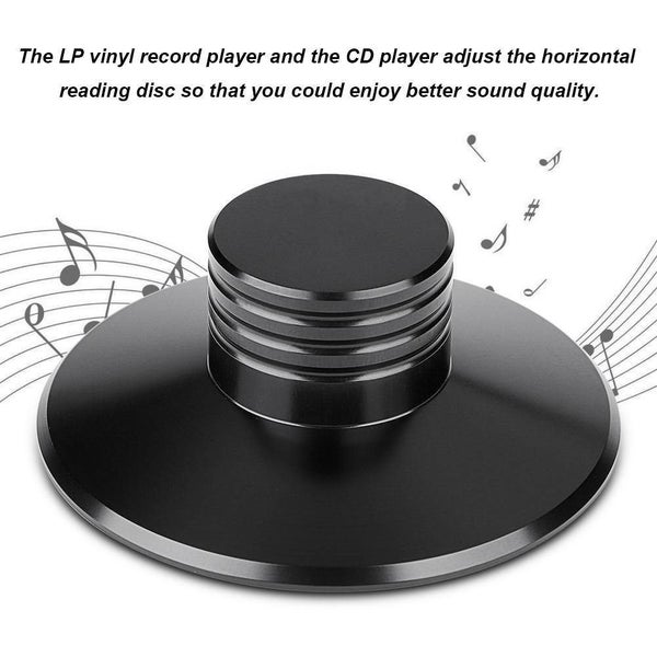 Elvon Black Record Weight/Clamp HiFi LP Turntables Metal Disc Stabilizer (EP003) Carousel 1