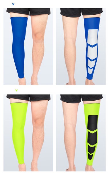 1 Pair Compression Long Sock Knee Pad Anti Slip BLUE Size Medium62864730920321110