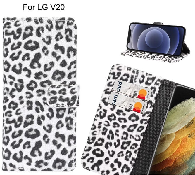 LG V20 Case Leopard Leather Flip Wallet Case Carousel 1