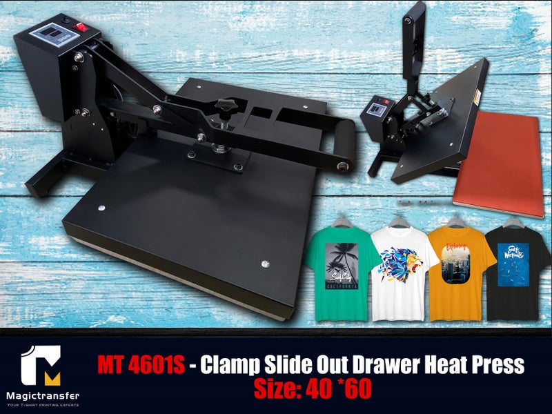 NEW Arrival – Clamp Slide Out drawer Big Format Heat Press Machine 40x60cm-4601S Carousel 1