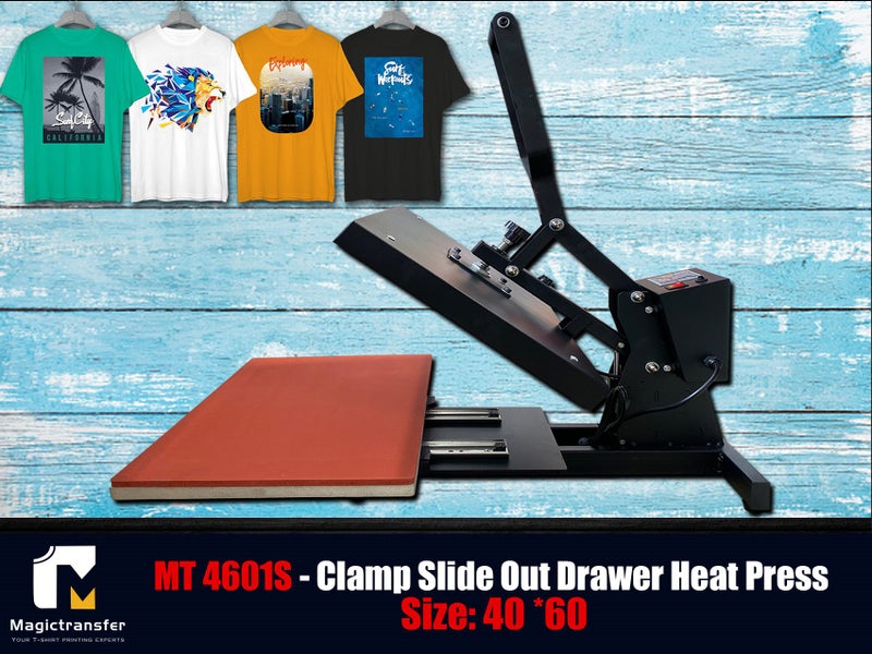 NEW Arrival – Clamp Slide Out drawer Big Format Heat Press Machine 40x60cm-4601S Carousel 2