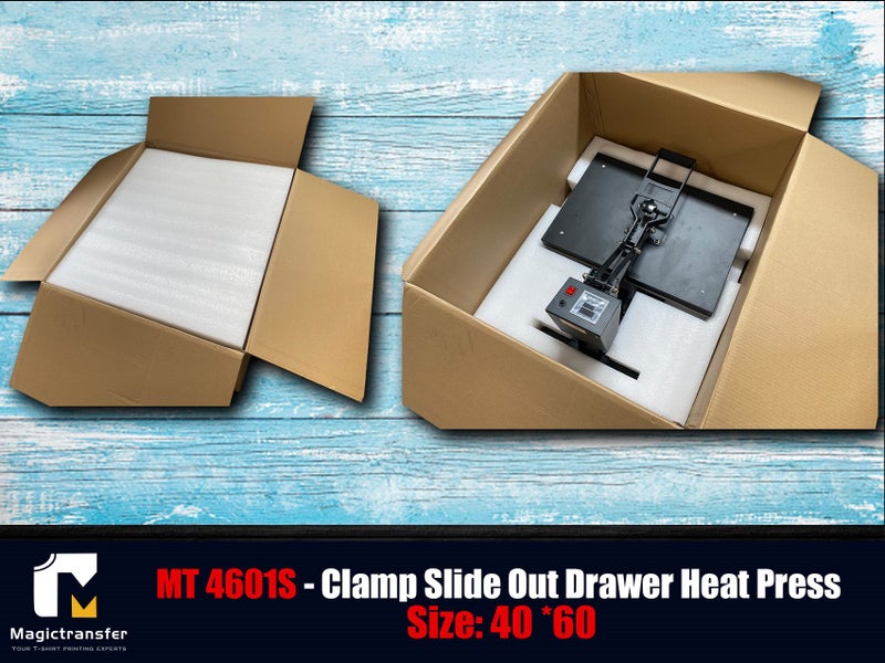 NEW Arrival – Clamp Slide Out drawer Big Format Heat Press Machine 40x60cm-4601S Carousel 4