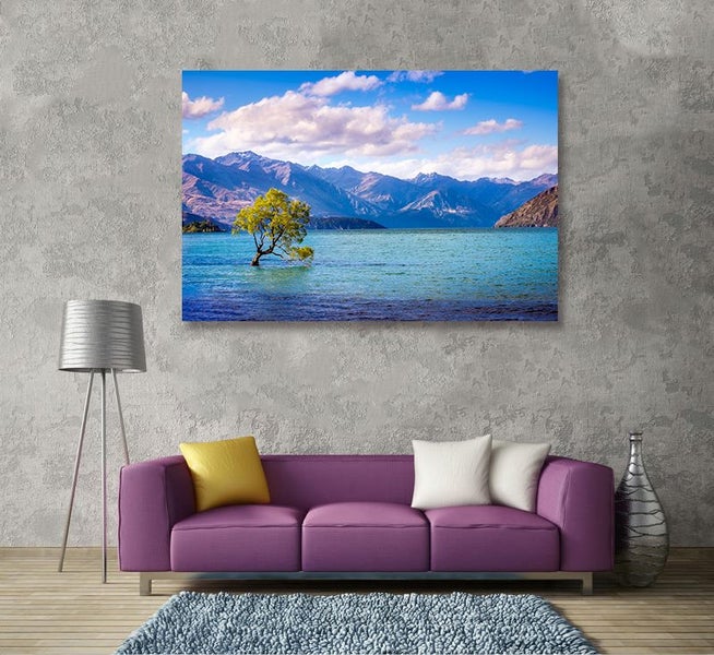 ON SALE FREE SHIPPING - LARGE Canvas Art Print - Lake Wanaka Carousel 4