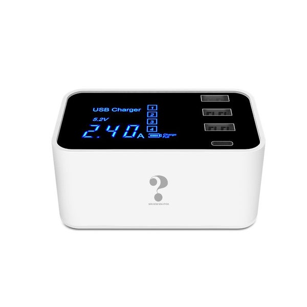 20W 3 Usb Ports+USB-C/Type-C Ports Multi-function Charger n Led Display AU Plug Carousel 1