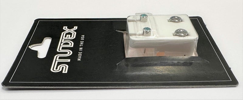 Glamuzina Silver Cubic Zirconia Stud Earrings / #SET 23 Carousel 2