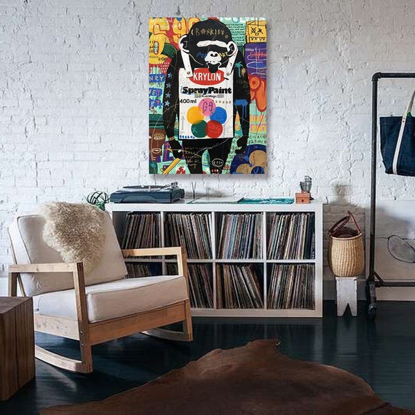 Free Shipping 1 Panel Canvas Wall Art - Pop Art - Banksy Carousel 3