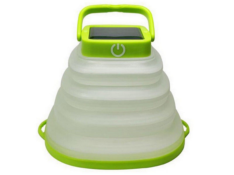 1X Collapsiable Solar Lamp Green Carousel 2