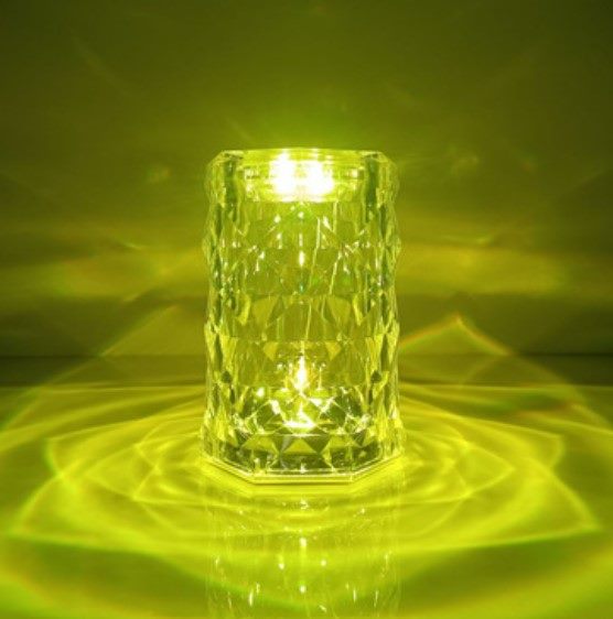 Rose Crystal Lamp with Touch and Remote Control Carousel 1