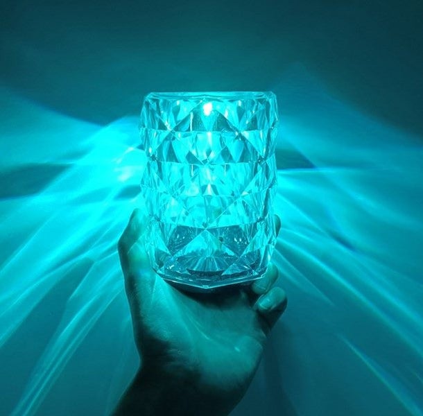 Rose Crystal Lamp with Touch and Remote Control Carousel 2