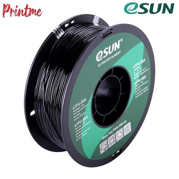eSUN TPU-95A Black 1.75mm 3D PRINTER FILAMENT 1kg/2.2lbs Carousel 2