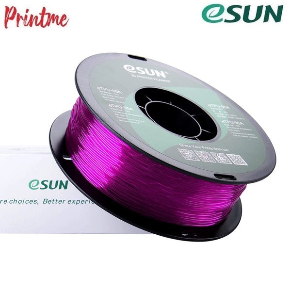 eSUN TPU-95A Glass Purple 1.75mm 3D PRINTER FILAMENT 1kg/2.2lbs Carousel 1