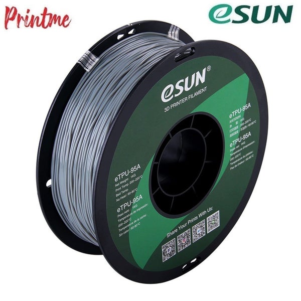 eSUN TPU-95A Grey 1.75mm 3D PRINTER FILAMENT 1kg/2.2lbs Carousel 2