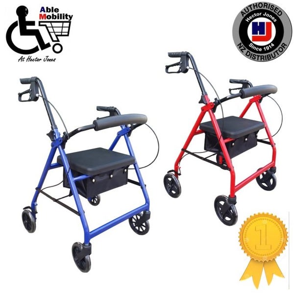 MOBILITY WALKER ROLLATOR QUALITY LARGER WHEELED OUTDOOR INDOOR MODEL Carousel 1