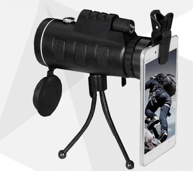 Telescope 40X60 Monocular Scope with Phone Clip and Triple Carousel 1