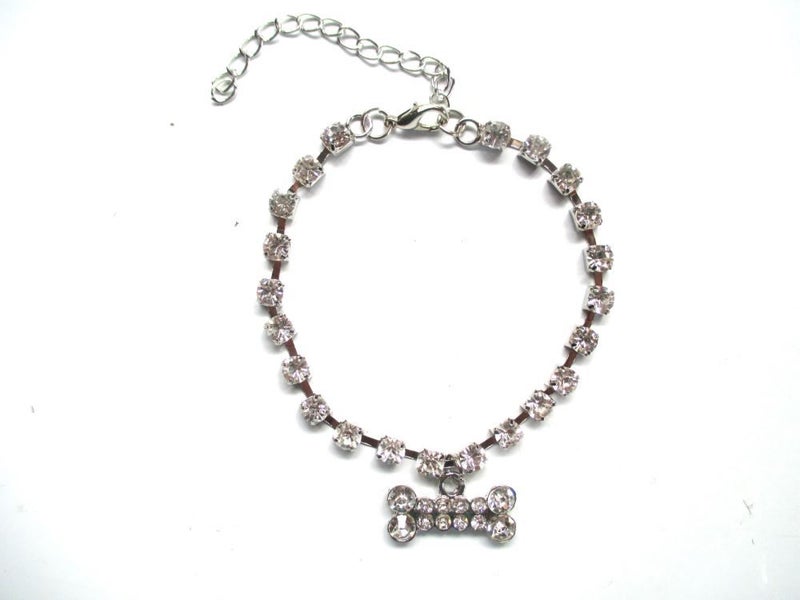 Diamante necklace with bone - Doggy Jewelry Carousel 1