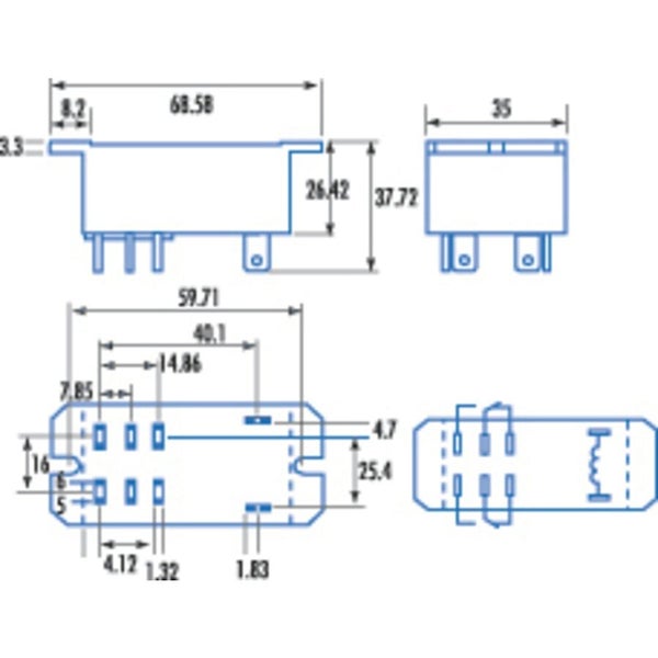 240V AC Panel Mount Relay (SY4044) Carousel 2