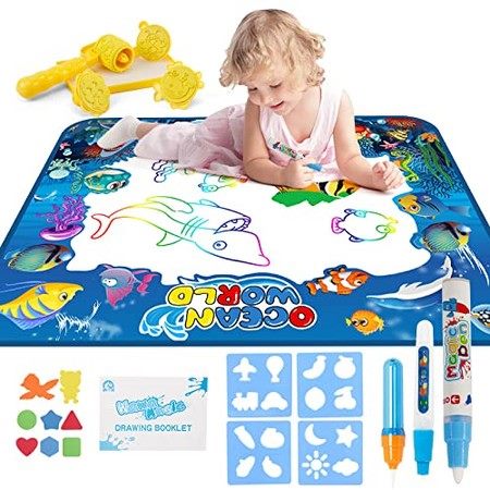 100 x 75 CM Large Water Drawing Mat Carousel 1