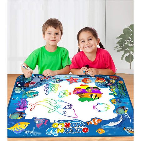 100 x 75 CM Large Water Drawing Mat Carousel 7