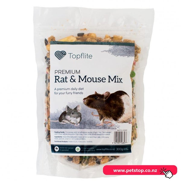 Promotion!! 20% off for Topflite Premium Rat & Mouse Mix Food 300g X2 bags Carousel 1
