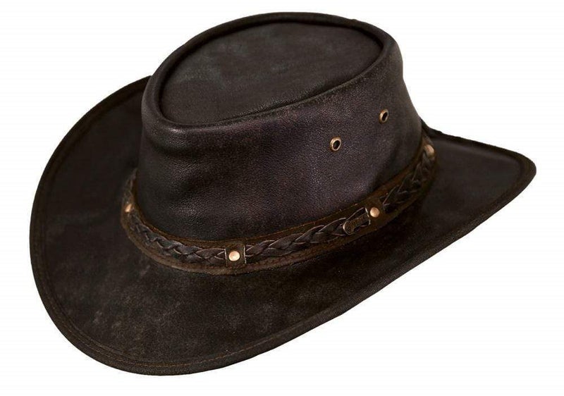OUTBACK IRONBARK LEATHER HAT Carousel 1