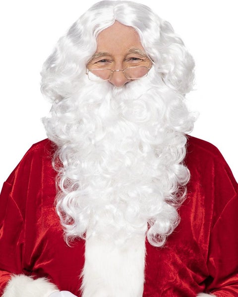 Christmas Classic Santa Wig and Beard Set Carousel 1
