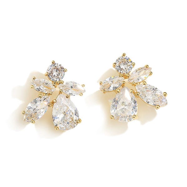 Earrings Jewelry Stud Diamonds Rhinestone Crystal Luxury Earrings Cubic Zirconia Carousel 1