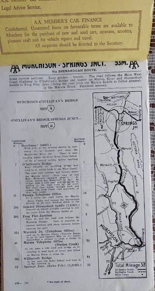 1968 AA NELSON, TRAVEL ITINERARY Carousel 2