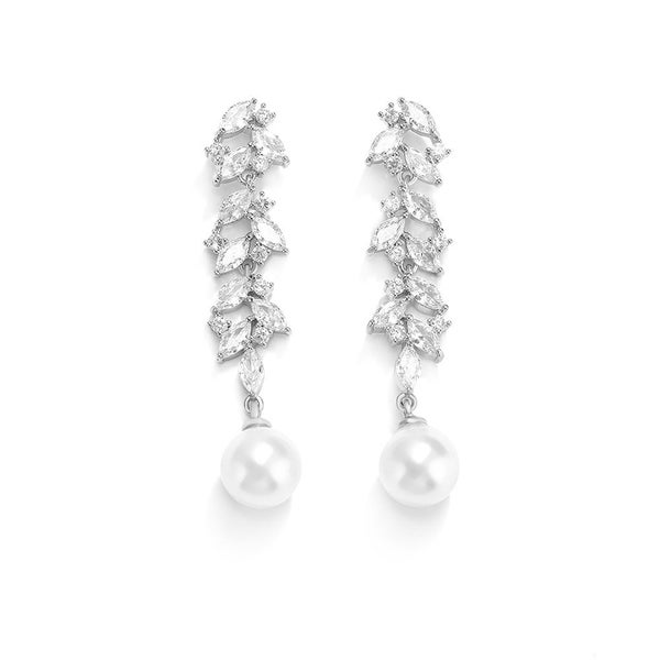 Earrings Jewelry Stud Diamonds Rhinestone Crystal Luxury Pearl Cubic Zirconia Carousel 1