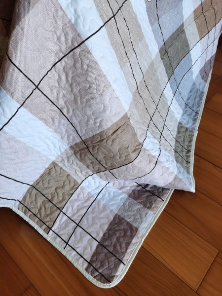 Stripe Bedspread Quilt Coverlet Bed Cover For Queen Size Bed -B22 Carousel 4