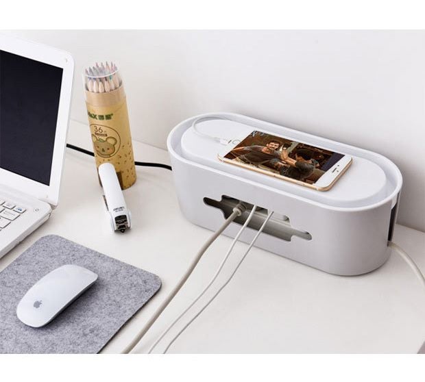 Cable Management Power Cord Organizer Box 32x13.5x11cm - Brand New NZ Stock Carousel 1