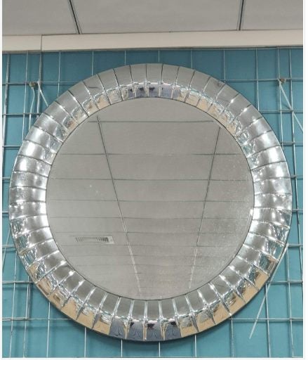 CLEARANCE - Aviela Round Large Wall Mirror Dia100 **50% Off** Carousel 5