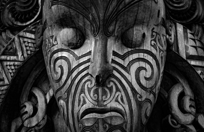 ON SALE FREE SHIPPING - LARGE Canvas Art Print - Maori Art Carousel 1