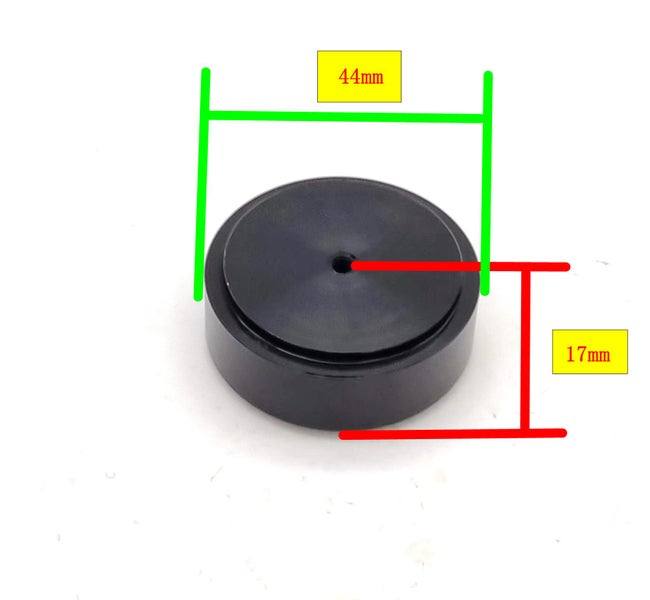 44x17mm Aluminum HIFI AMP Speaker Isolation Stand Feet Pad 4PCS Black (EP013) Carousel 2