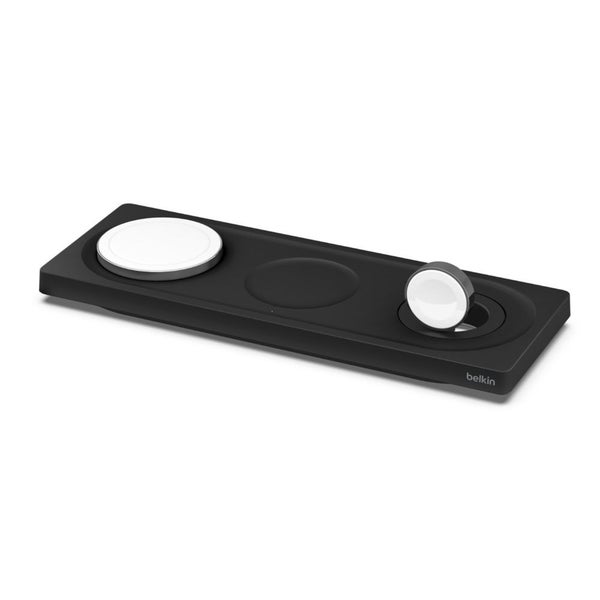 Belkin 3-in-1 Wireless Charging Pad with MagSafe - Black Carousel 1