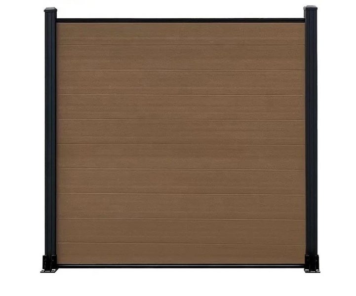 WPC - FULL PRIVACY Co-EXTRUSION FENCE-TEAK Carousel 2