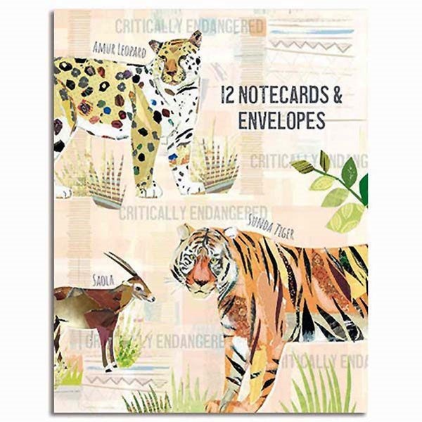12 Cards and Envelopes: ENDANGERED, 4 Designs Carousel 1