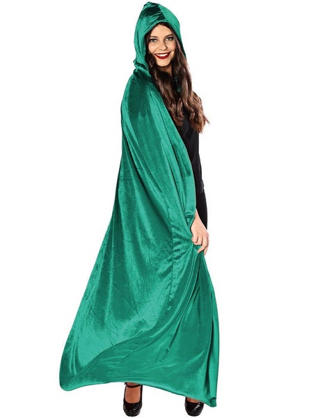 Emerald Green Velvet Deluxe Adults Cape Carousel 1