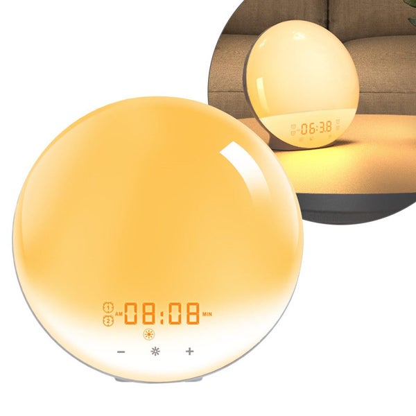 Wake Up Sunrise Simulation Alarm Clock for Kids - USB Powered Carousel 2