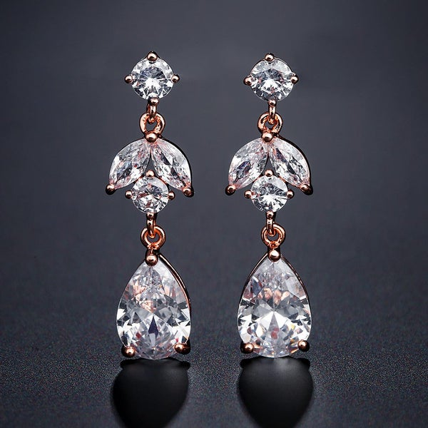 Earrings Jewelry Stud Diamonds Rhinestone Crystal Luxury Earrings Cubic Zirconia Carousel 1
