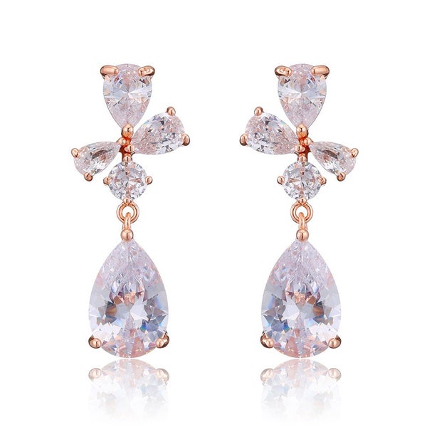 Earrings Jewelry Stud Diamonds Rhinestone Crystal Luxury Earrings Cubic Zirconia Carousel 1