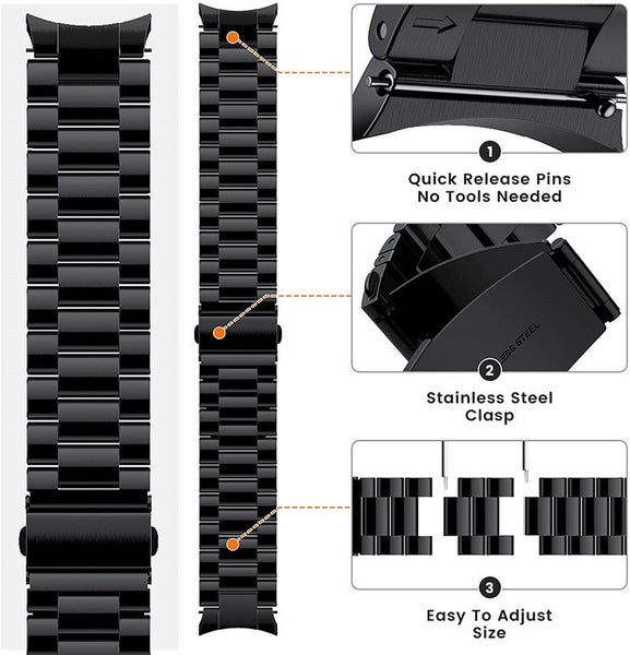 Samsung Galaxy Watch 5 Stainless Steel Strap Carousel 7