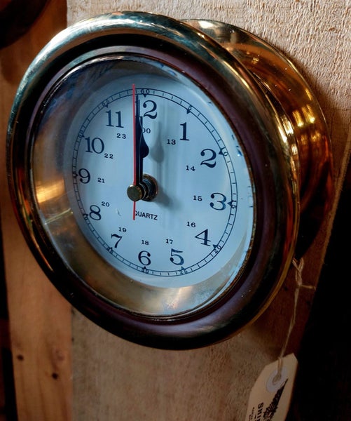 Quartz Brass Screwface Clock 4.5" Carousel 2