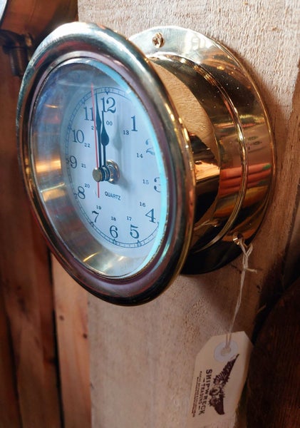 Quartz Brass Screwface Clock 4.5" Carousel 3