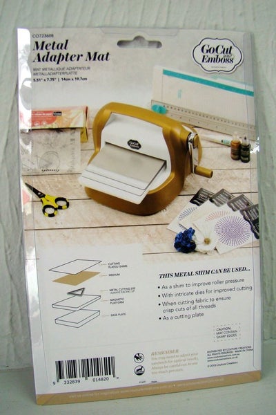 Couture Creations Go-Cut & Cuttlebug Metal Adapter Mat Plate CO723608-B Carousel 5