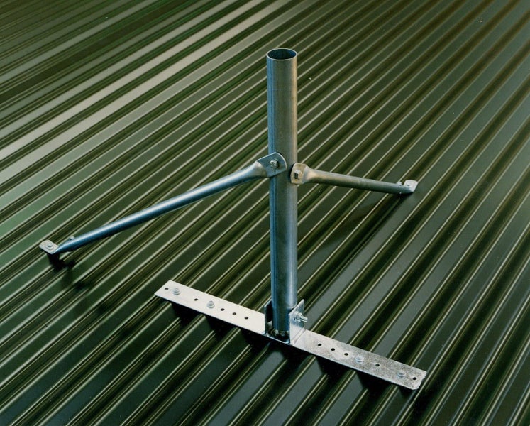 Satellite Roof Fascia Mount Mast Kit 500mm 45mm HotDip Galv Stl MSRF80g StarLink Carousel 2