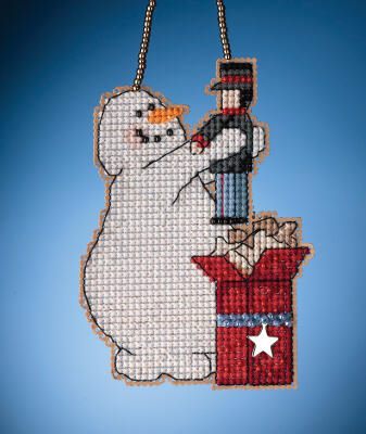 Mill Hill Snow Fun Charmed Ornaments - Wishing Snowman Carousel 1