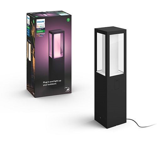 Philips Hue Outdoor Colour/White Impress Pedestal Starter Black Carousel 1