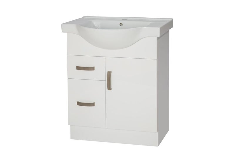 750mm White Lacquer Finish Ceramic Vanity Carousel 2
