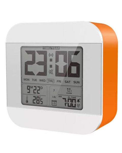 Smart English Talking Speaking Alarm Clock Time and Temperature Carousel 1