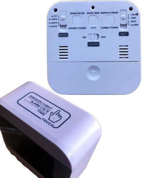 Smart English Talking Speaking Alarm Clock Time and Temperature Carousel 3